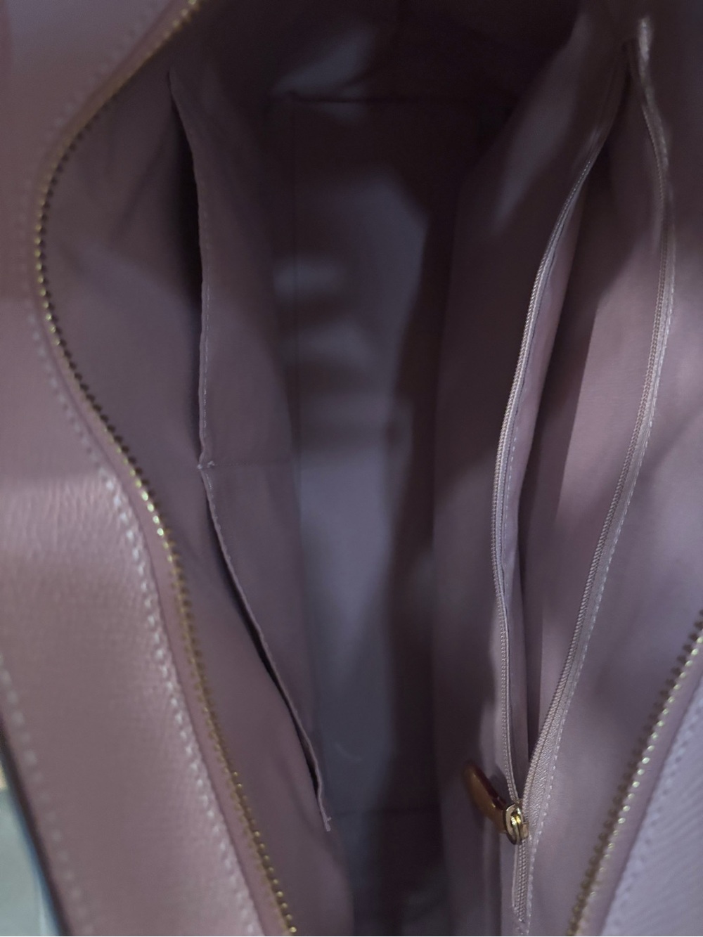 Coach Pink Leather Tote with Gold Hardware - Picture 2 of 4